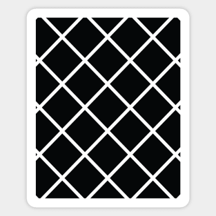 Black and White Checkered Seamless Pattern 007#001 Sticker